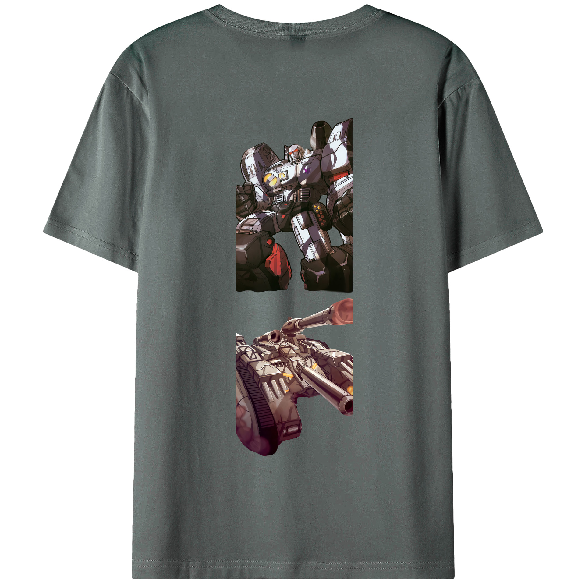 （画像用） Transformers トランスフォーマー 綿100％半袖Tシャツ（背面プリント）